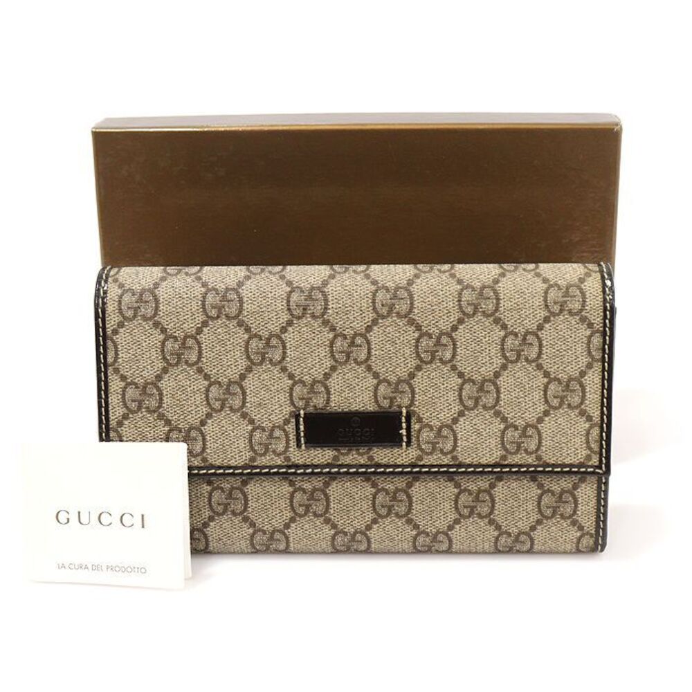Pvc Gg Logo Joy Continental Organizer Long Wallet - Picture 2 of 7